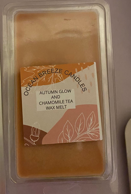 Autumn Glow and chamomile tea wax melt