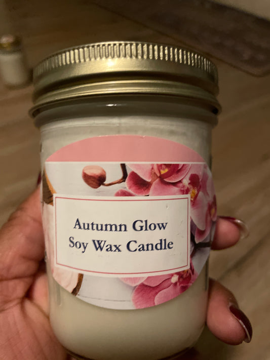 8oz Autumn Glow fragrance candle