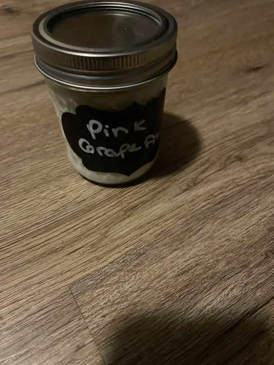 8oz pink grapefruit fragrance candle