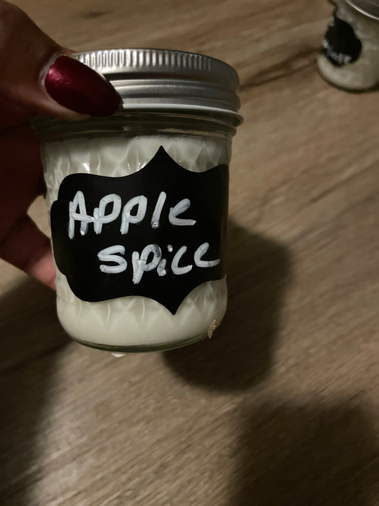 8oz apple spice fragrance candle