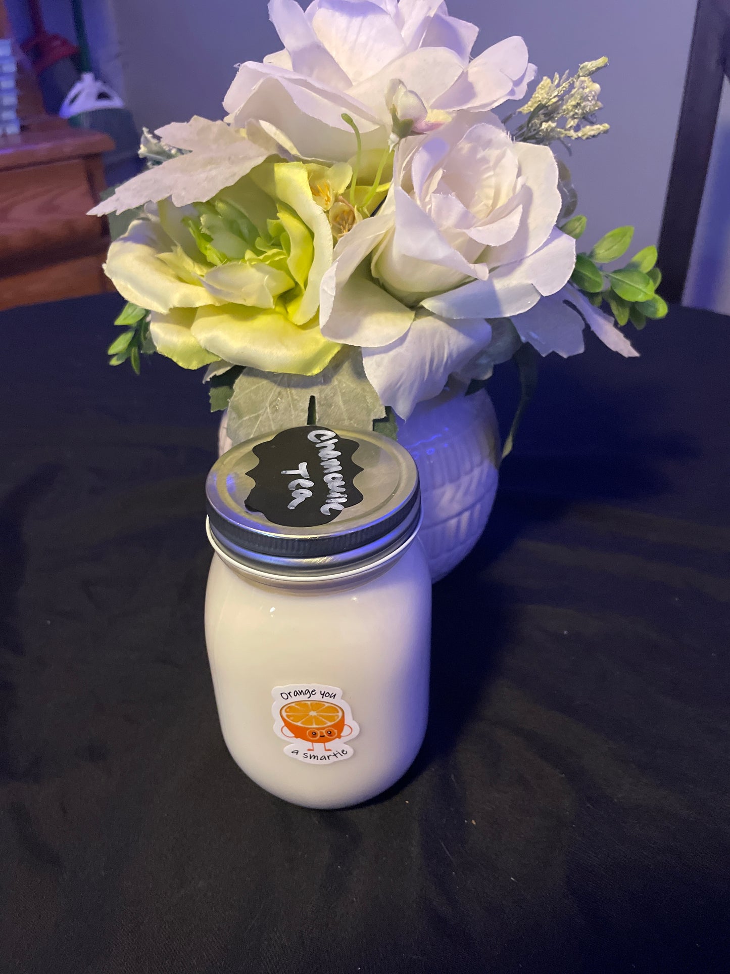 Chamomile tea fragrance oil candle 12 oz